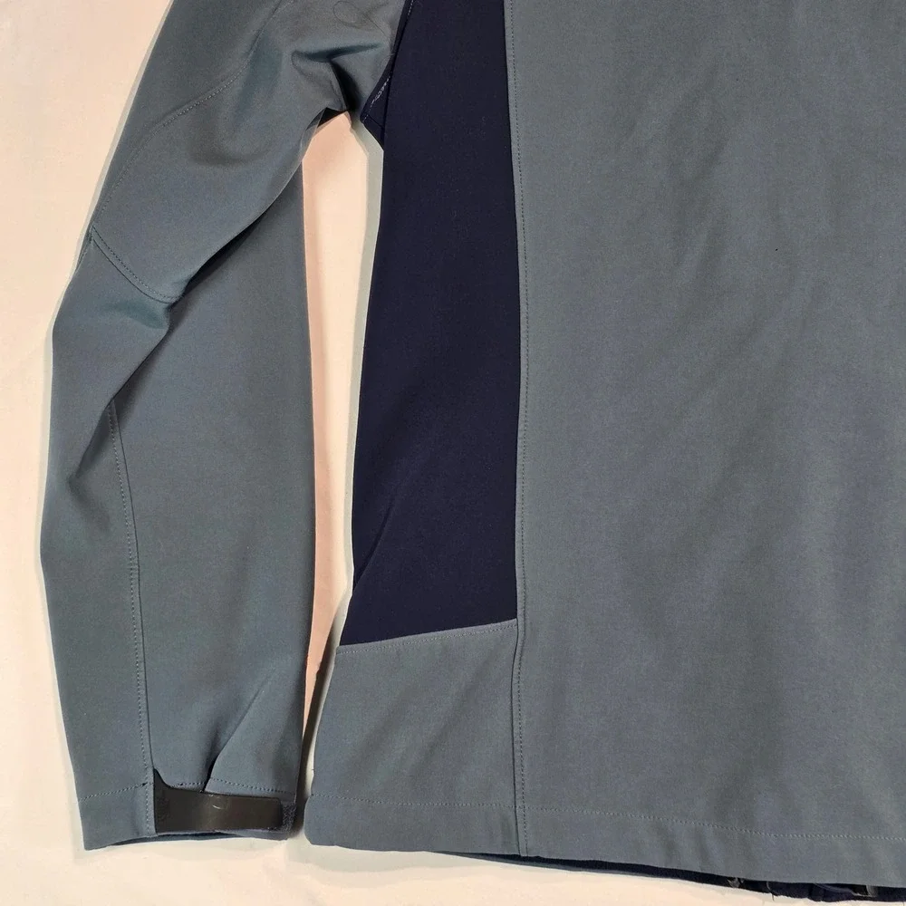 The North Face‎ WindWall Softshell Jacket Mens Medium Blue Full Zip Fleece Lined